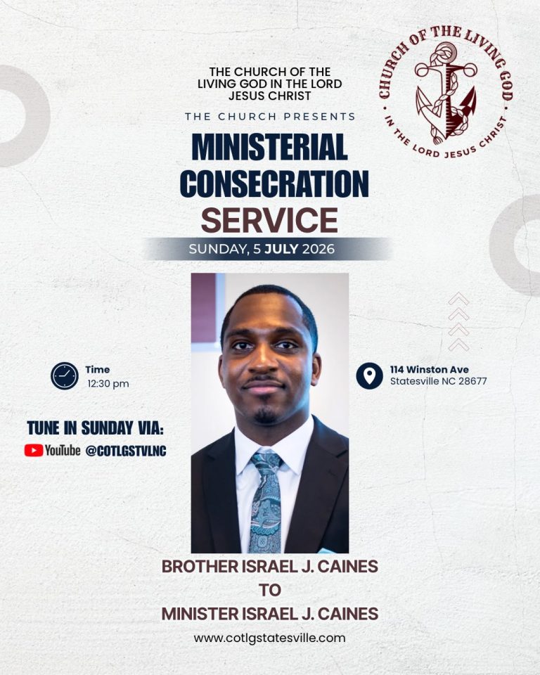 Ministerial Consecration Service